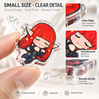 CNAWO Mini-breloques personnalisées en acrylique de 3 cm, petits pendentifs porte-clés pour la série de collection de merchandising d'artistes et les cadeaux de sacs surprises