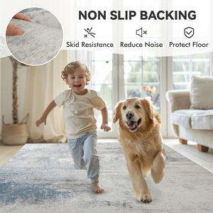 उच्च गुणवत्ता वाले आधुनिक मोनेट शैली लिविंग रूम बड़े कालीन बेडरूम के बड़े कालीन शोर में कमी नरम स्पर्श नरम स्पर्श - Product Image 4