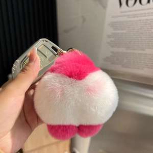 CHENXI Porte-clés en peluche 3D doux Corgi avec pompon, imprimé UV, animal en peluche, pour sac à dos et clés de voiture, rentrée scolaire - Product Image 6