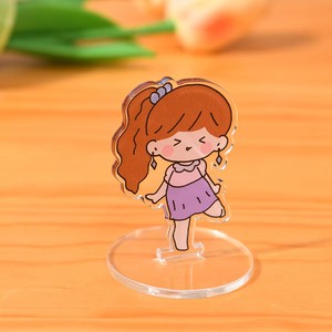 ขายส่งสแตนดี้อะคริลิกใสสองชิ้นแบบกำหนดเองได้ พร้อมฐาน ลายการ์ตูนอนิเมะ - Product Image 3