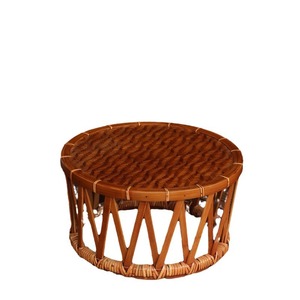 <b>Bamboo</b> Woven <b>Stool</b> Round Handmade Bar <b>Stool</b> Asian Style Durable Modern Design Wood Base - Product Image 5