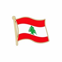 Pin de Solapa Esmaltado con Diseño Personalizado de Bandera Nacional, Broche Metálico para Regalo Empresarial