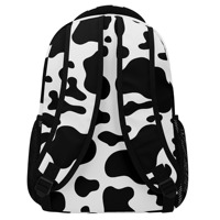 Sacs à dos étudiants personnalisés à motifs, grande capacité, en polyester imperméable, avec compartiment pour ordinateur et bretelles courbées