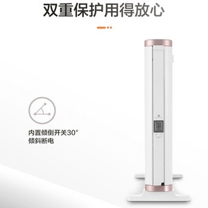 Calentador Eléctrico Midea Blanco, Área de Calefacción de 15 m², con Protección Contra Inclinación, para Baño, Cocina y Hogar - Product Image 1