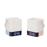 OEM ODM Multifunktionale Digitaluhr LED-Lampe Stifthalter Blumentopf Touch-Steuerung USB-Aufladung Batteriebetrieben Farbwechsel