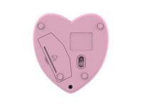 Souris sans fil en plastique avec design 3D mignon sur le thème de l'amour, personnalisée, 1200 DPI, 2,4 GHz, ergonomique, 3 boutons, portable, cadeau idéal pour les femmes