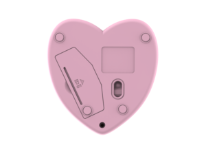 Mouse Wireless in Plastica con Design 3D a Tema Amore Personalizzato, 1200DPI 2.4GHz, Ergonomico a 3 Pulsanti, Portatile, Regalo Perfetto per Donne - Product Image 3