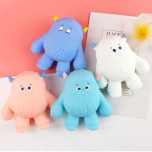 2023 New Kids & Adult Stress Relief Animal Toy Plastic & Silicone Stretch <b>Squeeze</b> Snow Monster Sensory Fidget Squishy <b>Ball</b> - Product Image 2