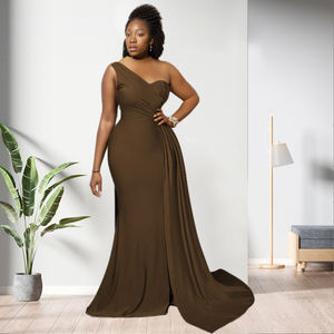 Vestidos de Noche Elegantes de un Solo Hombro con Abertura y Diseño Entallado para Mujer - ¡Venta Caliente! - Product Image 3