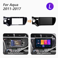 Octa-Core Lecteur DVD Stéréo Android Audio Navigation Écran Tactile Voiture Auto Multimédia pour Toyota Aqua 2011 - 2017 (L