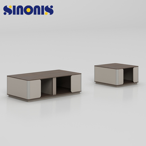 Sinonis CEO Wooden Convertible Extendable Freestanding Modern Luxury Executive <b>Office</b> Desk with Box Drawer - Product Image 5