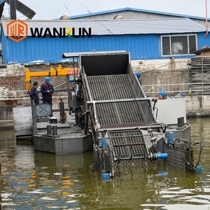 Bateau tracteur aquatique en acier pour <span class=keywords><strong>la</strong></span> récolte et <span class=keywords><strong>la</strong></span> coupe des algues, de <span class=keywords><strong>la</strong></span> plante de loto et de <span class=keywords><strong>l</strong></span>'herbe aquatique, pour le nettoyage des lacs, rivières et étangs, 14,6 m - Product Image 4