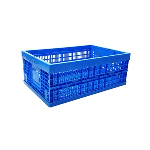Storage Plastic Stackable Crate Plastic Fruit Storage Crate Supermarket Storage Container Plastic Folding Stackable Collapsible Vegetable Fruit Crate