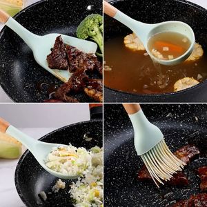 Multifunctional Food Grade Silicone Kitchen Cookware Set Practical Turner Spatula & <b>Measuring</b> <b>Spoon</b>-Cook with Confidence! - Product Image 3