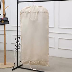 कस्टम लोगो सूट कवर कैनवास सफेद सूती कपड़े परिधान बैग - Product Image 5