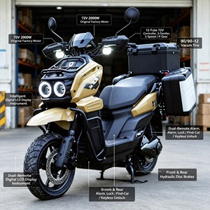 Motocicleta Eléctrica Resistente MTBGO, Color Negro Mate, Faro Doble, Llanta Delantera, Freno <span class=keywords><strong>de</strong></span> Disco, Directo <span class=keywords><strong>de</strong></span> Fábrica, <span class=keywords><strong>para</strong></span> Hombre - Product Image 2