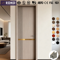 EOKO Vente en gros de portes intérieures en bois MDF insonorisées modernes pour appartements, destinées aux constructeurs