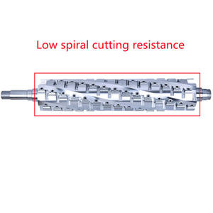 Tête de coupe robuste et légère adaptée aux ponceuses à double face, tête de coupe spirale hélicoïdale pour le bois - Product Image 6