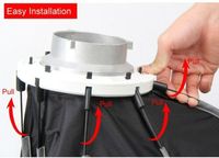 Triopo K90 Bowens montage Softbox 90cm pour Triopo Godox Soft Box diffuseur avec grille en nid d'abeille octogone Photo Studio facile rapide