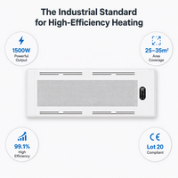 Radiateur Électrique Premium au Graphène 500W – Vente en Gros, Prêt à l'emploi, Sans Marque, Télécommande, Support OEM ODM, Expédition Mondiale, Lot de 20
