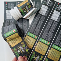 Autocollant en vinyle imprimé sur mesure, autocollant imperméable avec logo, papier pour étiquette de bouteille en verre transparent
