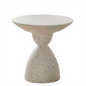 Table basse ronde en marbre, durable, style mid-century modern, luxe léger, pour hôtel et salon, facile à nettoyer - Product Image 4