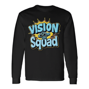 Camiseta de manga larga Vision Squad con diseño de binoculares y objetivos orientados al futuro - Product Image 2
