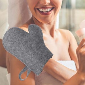 Gant de bain exfoliant en feutre personnalisé pour douche et sauna - Product Image 6