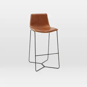Ручной работы Роскошная барная мебель антикварные промышленные металлические барные стулья элегантные кожаные сиденья металлические барные стулья