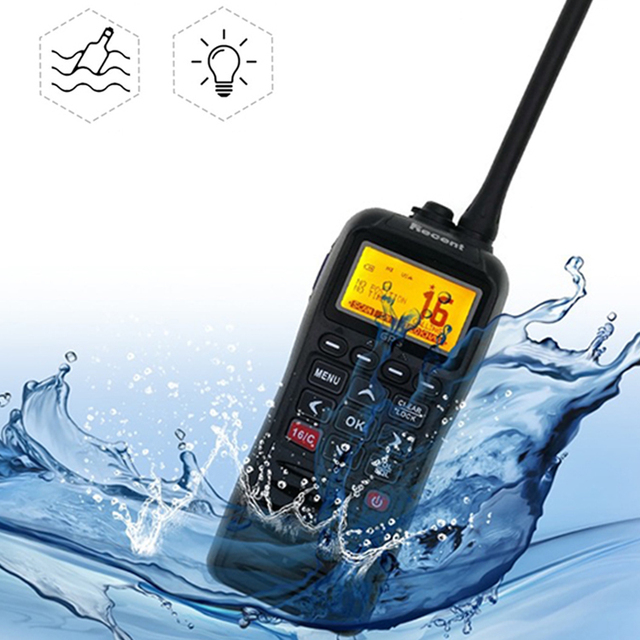 Wholesale GPS Marine Radio Portable IPX7 Vhf Walkie Talkie Dock-charger Handheld Radio Transceiver With DSC