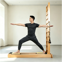 Tempat Tidur Tangga Dua Arah Berkualitas Tinggi MJD, Mesin Pilates Reformer Ideal untuk Latihan Inti dan Olahraga Tubuh.
