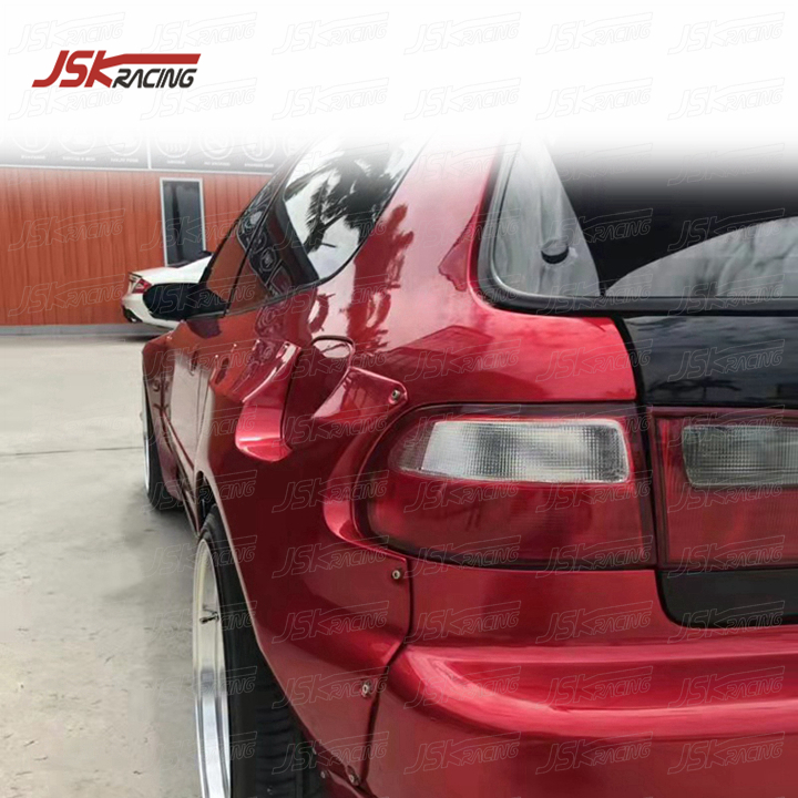 1992-1995ホンダシビックEGのロケットバニースタイルガラス繊維ワイド