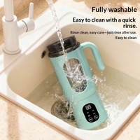 Elektrische draagbare sapcentrifuge, fruitsmoothieblender, multifunctioneel, USB oplaadbaar, milkshake- en smoothiebeker voor buitengebruik