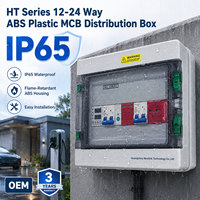 Kotak Kombiner Fotovoltaik DC 1000V IP65 Plastik DC/AC Luar Ruangan untuk Distribusi Tenaga Surya 40A/25A