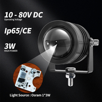 Lampe de sécurité LED étanche IP65 pour chariot élévateur, flèche bleue, 12V, étanche, pour entrepôt, rappel de sécurité piéton, personnalisable OEM