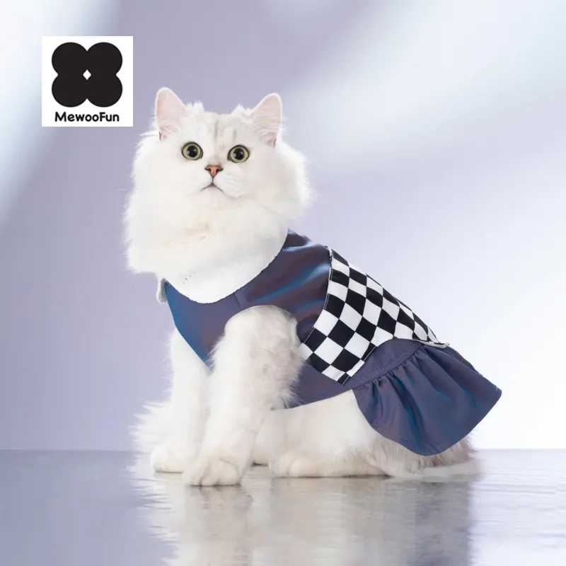 MewooFun Neuankömmling Kleiner Hund Gestreift Sommer Haustier Kleid Sexy Katze Rock Kleid