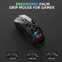 Souris de jeu sans fil Aula SC620, tri-mode 2,4 GHz/USB-C/BT5.3, 12000 DPI, macro programmable, rétroéclairage RVB, touches Rapid Fire, 8 boutons