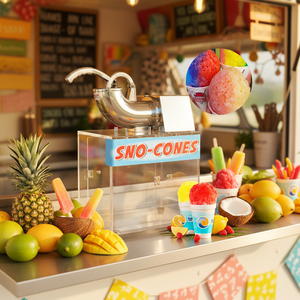 Máquina para conos de pizza en venta en el Reino Unido y trituradora de hielo <span class=keywords><strong>Bacardi</strong></span> para diseño de trituradoras de hielo y producción de hielo en nieve. - Product Image 1