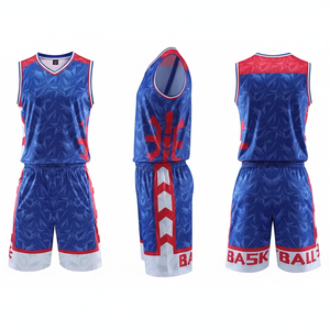 Conjunto de uniforme de baloncesto de tela de malla de poliéster 100%, Conjunto de jersey de tacto suave con cuello en V de Rugby y números personalizables, novedad - Product Image 1