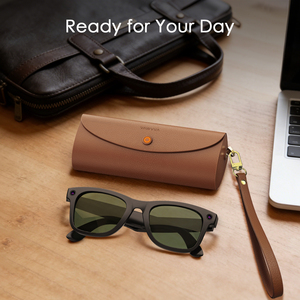 Sac de charge portable 3500 mAh pour lunettes Ray-Ban Meta AI, sac de protection en cuir PU avec indicateur LED - Product Image 6