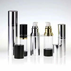 15ml 50ml 100ml 200ml 다채로운 다시 채울 수 있는 로션 답답한 펌프 병 알루미늄 & 답답한 병으로