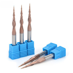 Côn CNC rắn tungsten carbide bóng mũi End Mill Cutter cho côn công cụ phay côn tráng CNC công cụ - Product Image 1