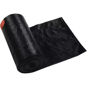 Custom Eco Friendly PE on Roll 13 Gallon Black Plastic Drawstring Garbage Bag Disposable Biodegradable Trash Bag - Product Image 2