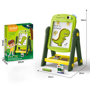 Pizarra de Doble Cara con Letras, Números, Símbolos Matemáticos y Animales de Dibujos Animados, Regalo para Niños - Product Image 3