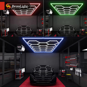 Phong cách công nghiệp RGB thay đổi màu sắc dẫn ánh sáng làm việc IP65 đánh giá lục giác môi trường xung quanh ánh sáng cho phòng tập thể dục - Product Image 4