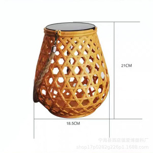 <b>Solar</b> <b>Garden</b> Light Outdoor Courtyard <b>Lantern</b> Imitation Bamboo <b>Solar</b> Powered Automatic On Off 6-12 Hours Continuous Lighting - Product Image 4