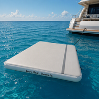 Plateforme de quai flottant gonflable sur mesure en Drop Stitch, robuste, pour yacht, plage et divertissement aquatique