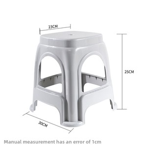 Tabouret <span class=keywords><strong>adulte</strong></span> en plastique épaissi au design moderne tabouret carré haut simple pour la maison chaise salon-vente en gros empilable - Product Image 6