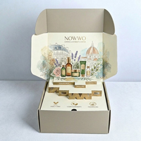Boîte en carton pour kit de soins anti-âge naturels imprimés en 3D, emballage cadeau pop-up, emballage de beauté durable, design ISO9001