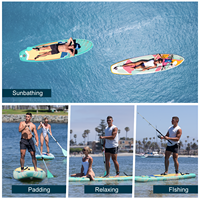 Planche de surf gonflable antidérapante pour fabricants, planche de paddle souple pour entraînement aquatique et fitness
